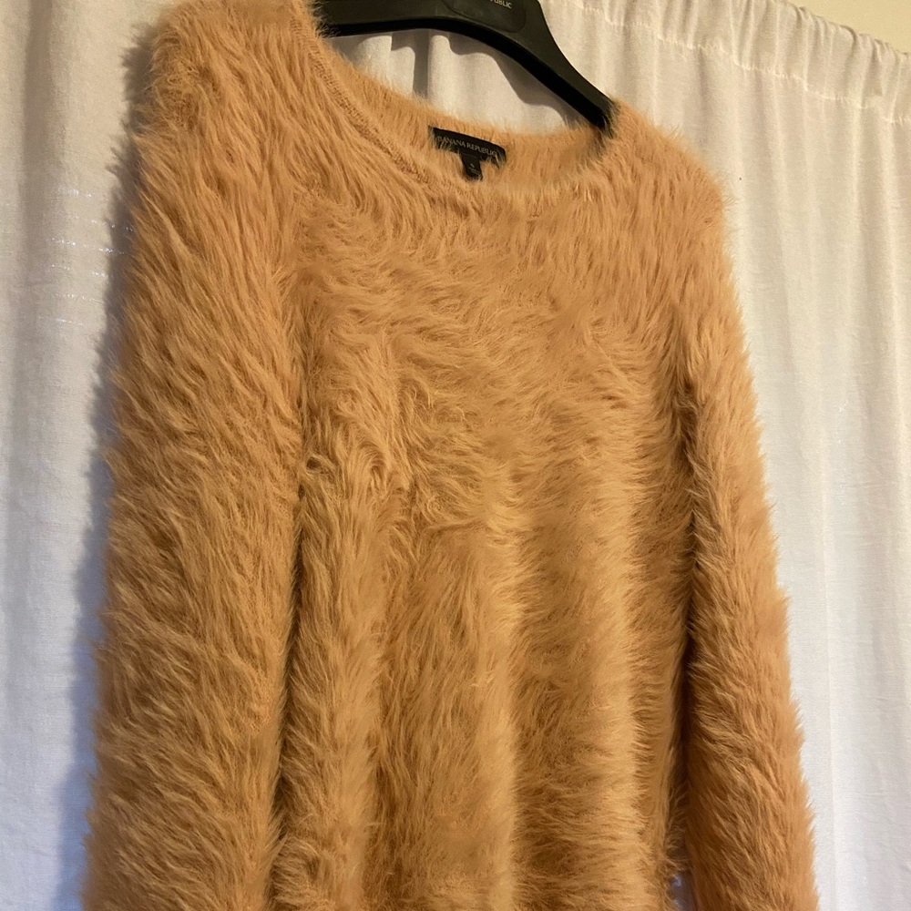 Banana Republic Fuzzy Crew Neck Sweater